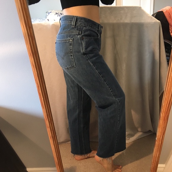 Levi’s Wide Leg Dark Blue Denim Jeans - Picture 8 of 14